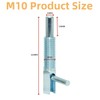 2pcs Retractable Indexing Plunger Pin, M10 Stainless Steel Spring Loaded
