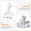 DOITOOL Ball Bungee Cords 10 Inch, 50Pack White Tarp Ball