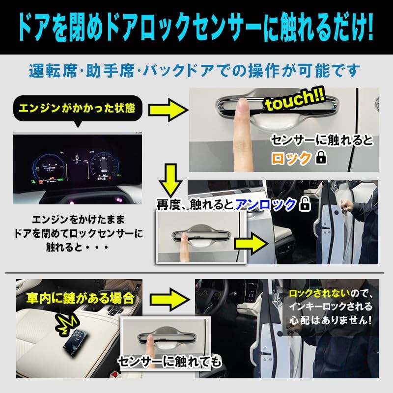 Lexus LM500 Compatible with Engine Lock, Idling Door Lock, Coupler