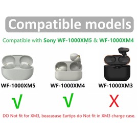 BLLQ Memory Foam Ear Tips Compatible with Sony WF-1000xm5 1000xm4 WF-C700n Replacement Ear Tips, Perfect Noise Cancellation, Fit in Case, S/M/L 6 Pairs Foam Tips, Silver (515W)