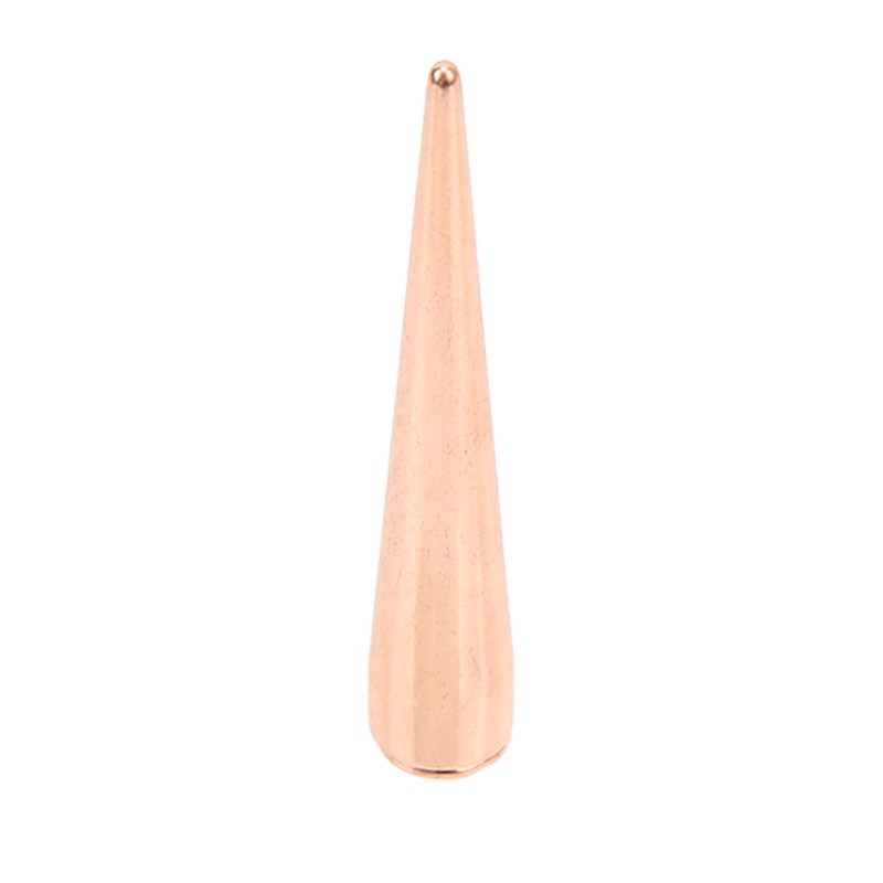 5 Pcs Punk Cone Spikes Studs Rose Gold Metal Long