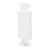 Leviton Decora Plastic Adapter Plate, Blank, No Hole, With-Ears, and