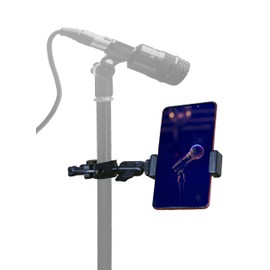 Hocoder Phone Holder for Mic Stand Clamp for Music Microphone Stand Smartphone Mount Multi Angle 360° Swivel
