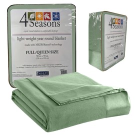 Shavel Home Products Micro Flannel Full/Queen Size Blankets, Lightweight All Seasons Cozy Blanket, Throw Blankets for Home, Comfy & Soft Blanket for Couch, Machine Wash, No Pilling - Willow