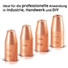 STAHLWERK Wire Guide Nozzles Set of 4 0.8/1.0/1.2/1.6 mm Guide