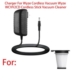 For Wyze Charger For Wyze Cordless Vacuum Wyze WCVV2CD Cordless Stick Vacuum Cleaner
