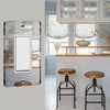 Silver Mirrored Acrylic Wall Plate Switch Light Cover Durable Decorative