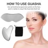 Funnaura 2PCS Stainless Steel Gua Sha, Metal Guasha Tool Face