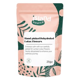 Premium Dehydrated Lotus Flower 25g – Island Source Herbal Tea with Lotus Flowers