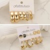 45 Pares Aretes Mujer Oro Pendientes Joyeria Largo Broquel