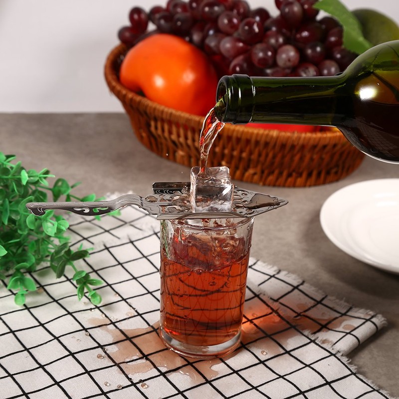 TOPINCN Absinthe Spoon Stainless Steel Cocktail Glass Drinks Filter (#1)