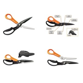 Fiskars Cuts + More Titanium All Purpose Scissors w/ Sharpener and Take Apart Knife