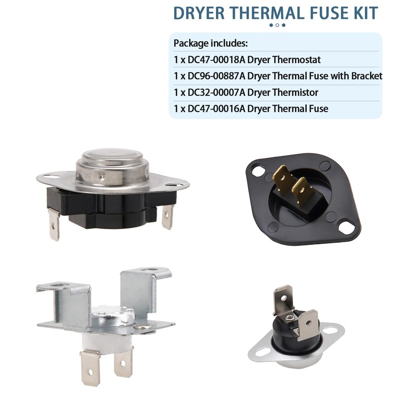 Dryer Thermal Fuse Kit DVE50R5200W/A3 DVE52A5500V/A3 DV42H5000EW/A3