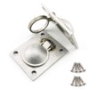 Gasea 2 Packs Flush Ring Pull Handle Hatch Locker Cabinet