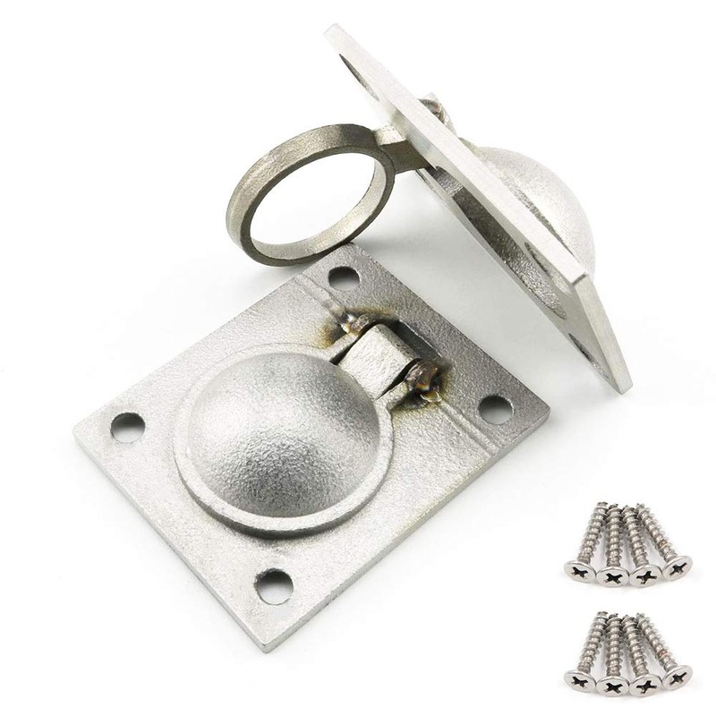 Gasea 2 Packs Flush Ring Pull Handle Hatch Locker Cabinet