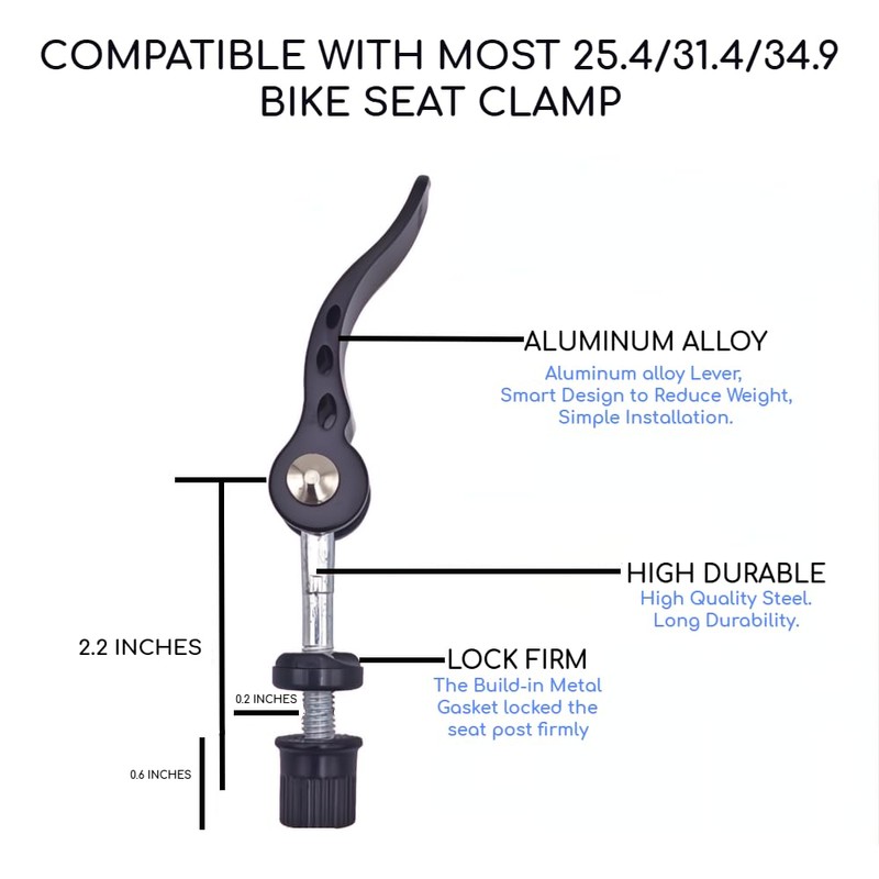 Fixed Bicycle Clip Quick Release Seat Bar Quick Release Bike