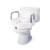 Medline 5" Raised Locking Toilet Seat, With Arms, 400 lb. Weight Capacity