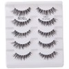 5 Pack Black Wispies Lashes