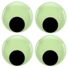 4 Pack Glow in The Dark Giant Googly Eyes, 6