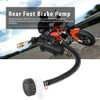 Keenso Rear Brake Master Cylinder, Motorcycle Rear Brake Hydraulic Master