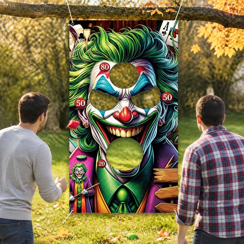 6Pcs Halloween Clown Bean Bag Toss Game Set
