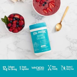 Colágeno Marino Péptidos En Polvo Proteínas Vitales 0.42oz