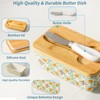 Howise Butter Dish with Lid, Large Butter Dish for Countertop,