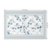 MIRRORANG Blue White Placemats 45 x 30 cm Elegant Floral