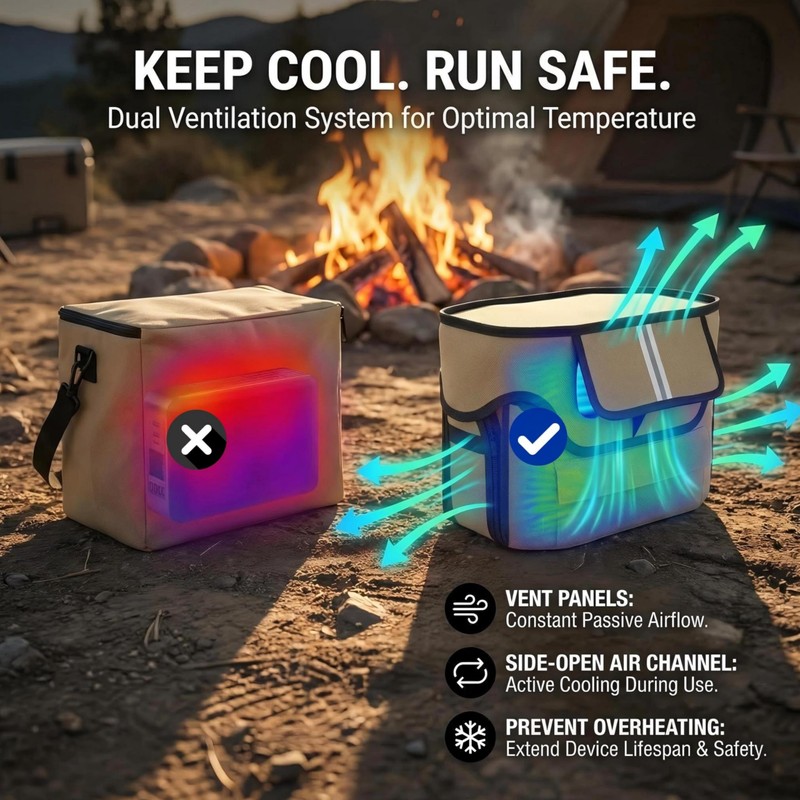 Power Station Waterproof Case, Compatible with EF ECOFLOW DELTA 2