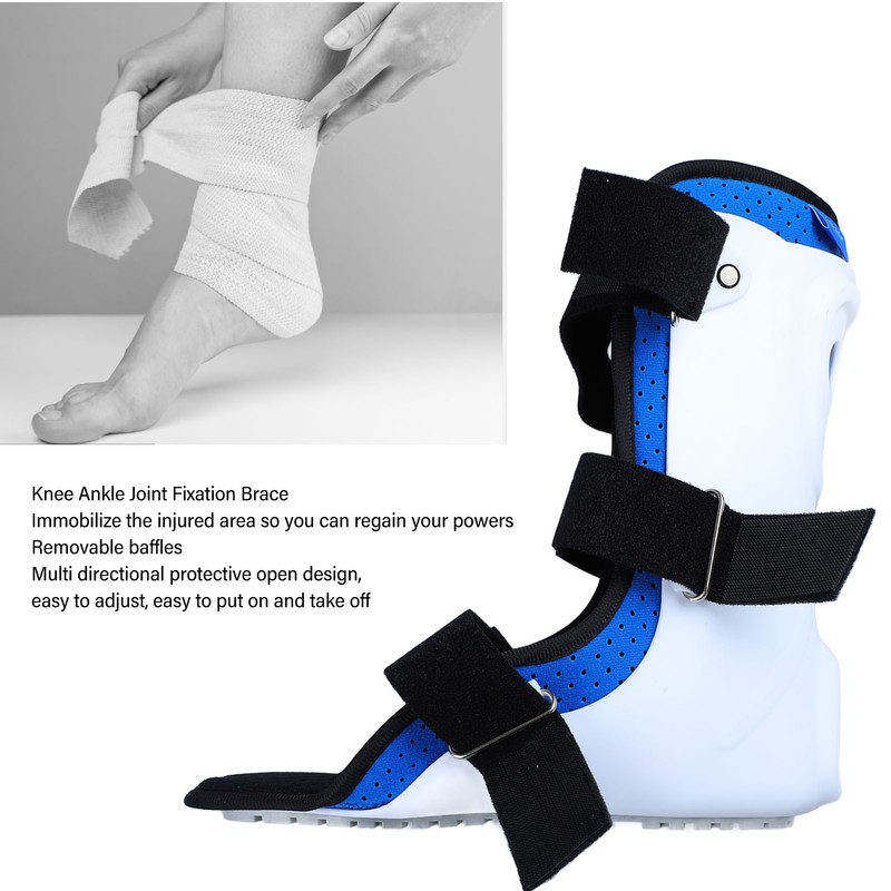 Knee Orthosis Joint Support Comfortable Breathable 3 Adjustable Straps Ankle