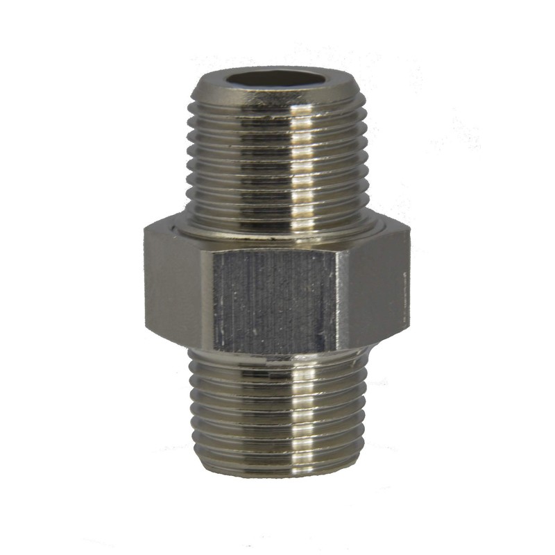 Double Nipple NPT 1/8 Inch NPT 1/8 Inch Material Stainless