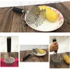 Dual Press Potato Masher, ELEOPTION Stainless Steel Premium Heavy Masher