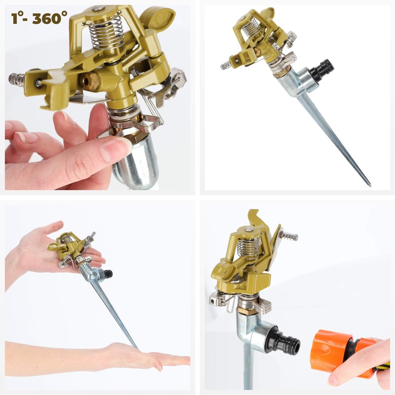 KADAX Impulse Sprinkler Plastic ABS Irrigation Sprinkler Pulse Sprinkler with