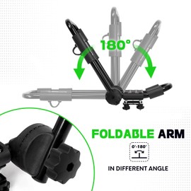 Soarify Folding Kayak Roof Rack Premium J-Bar for Canoe Carrier SUP Paddle Surfboard Mount on Car SUV and Truck Crossbar (2 Pair)