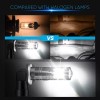 SHENKENUO 2x 150W 6000K LED Headlight Bulbs For Polaris Ranger