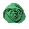 1.25" Small Satin Rose Knot - Dark Sage Green