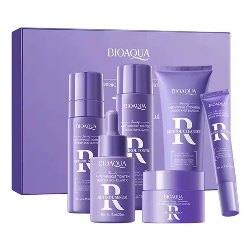 Kit Retinol Reduce Arrugas Líneas De Expresión Regenera Piel