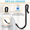 Lyrow 40 Pcs J Hook for Wire Shelving Hooks Stainless
