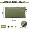 3 Pack Tool Bag Zipper Pouch, Premium Tool Pouch, Utility