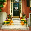 Artificial Flower Wreath White Dogwood Hanging Wreath Welcome Wreath DIY