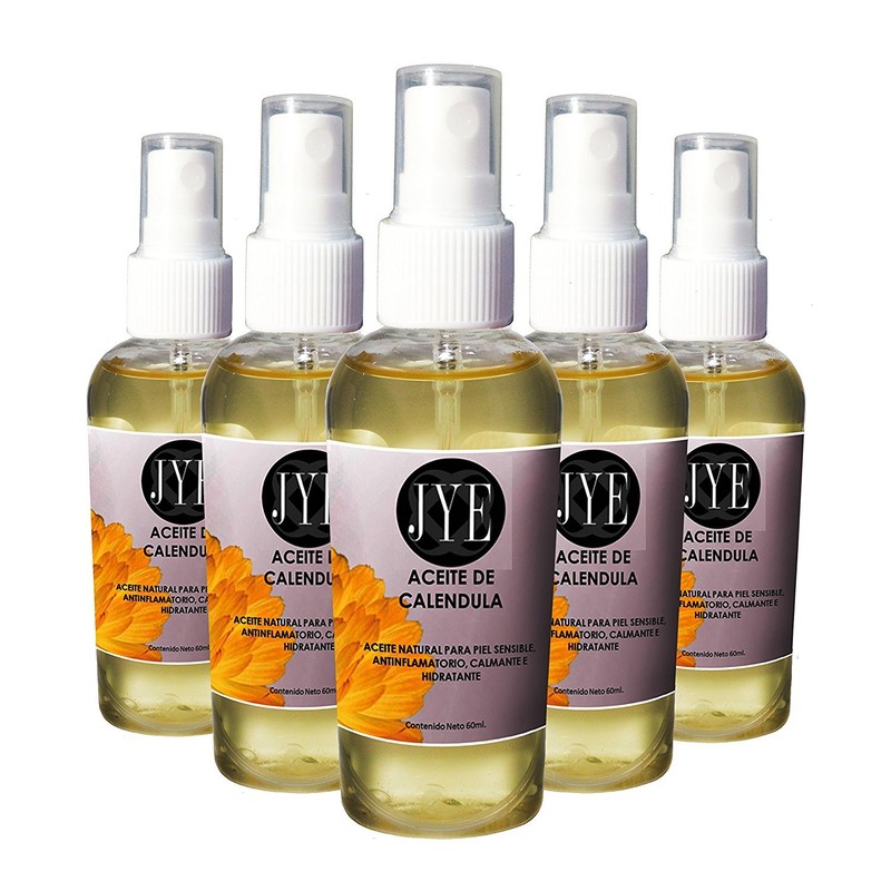 6 Frascos de Aceite De Calendula 100% Natural y Puro