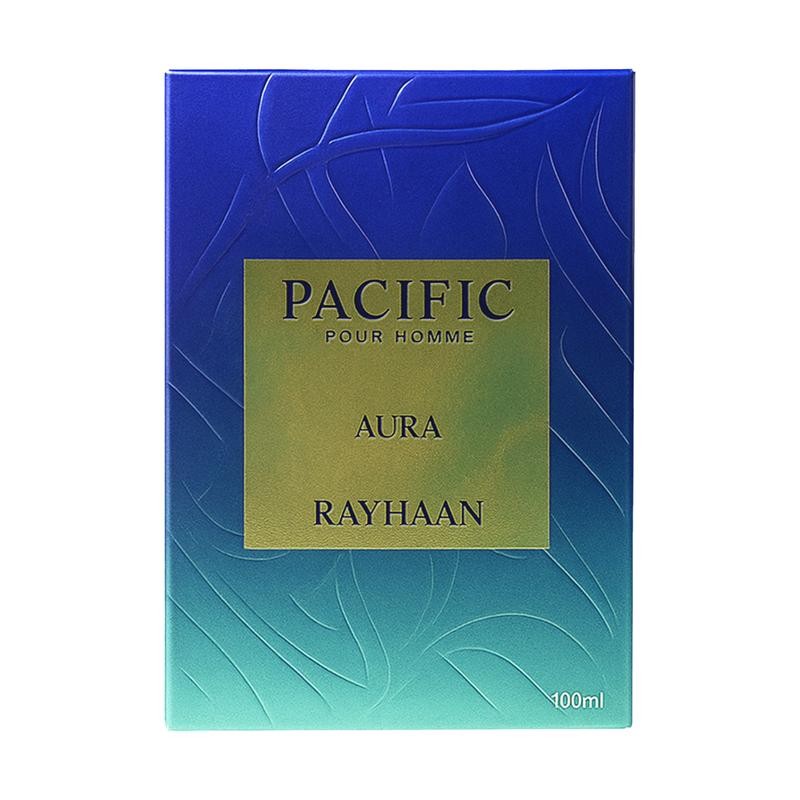 Rayhaan Pacific Aura for Men Eau de Parfum Spray, 3.4