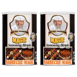 Chef Paul Barbecue Magic Seasoning Blends | All Purpose Seasoning for Grilling & Smoking | Smoky, Slightly Peppery BBQ Rub | Dry Rub for Chicken, Ribs & Burgers | BBQ Seasoning | 24 oz (Pack of 2)