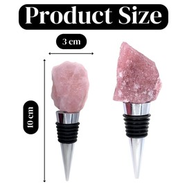 Smart Intentions Crystal Wine Stopper - Crystal Wine Stoppers for Wine Bottles, Reusable Champagne Stoppers for Bottles, Sparkling Wine Stopper, Decorative & Cute Wine Toppers for Wine Bottles