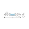 ANEX ACTP-2110 Color Torsion Bit, Double-Ended +2 x 4.3 Inches
