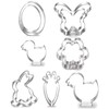 Linkbro Ausstecher Ostern [12 Stück ], 304 Edelstahl Ausstechförmchen Ostern