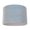 Contemporary and Sleek 12 Inch Light Blue Slate Textured Linen