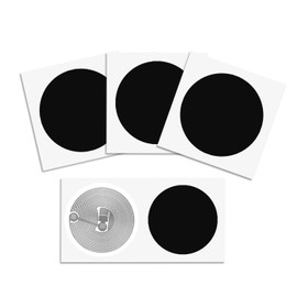 10 Pcs NFC Tags NFC Stickers NTAG 213 NFC Stickers NFC Tags NFC Stickers / 25 mm (1 inch) Black Round / 144 Byte Memory / Compatible with All NFC Phones - Timeskey NFC