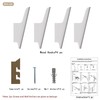 FCOWK Wood Wall Hooks 4 Pack Coat Hooks Wall Mount