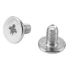 Fdit Metal Button Rivets, Pack of 10 Brass Silver Rivet